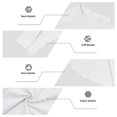 thumbnail image 4 of Awwp Men Set American Casual Summer Linen Men's Suit Loose Long Sleeved Short Pants And Shirt Set for Men White XL, 4 of 5