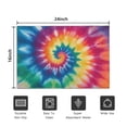 thumbnail image 5 of Colorful Rainbow Tie Dye Spiral Pattern Door Rugs,Washable Non Slip Door Mats Indoor,Decorative Door Mats,Entry Mat Indoor for Entrance,Bedroom,Kitchen,Bathroom,16"x24", 5 of 6