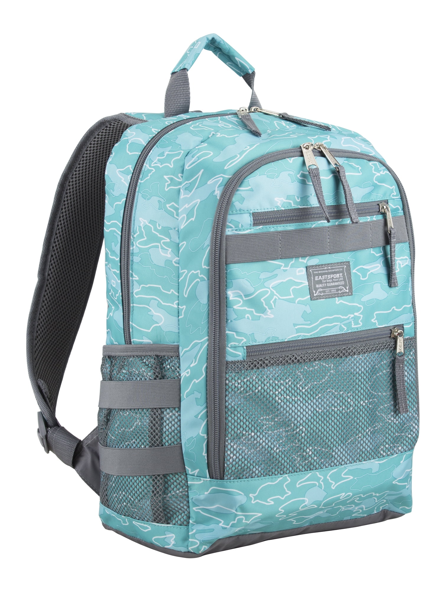 Eastsport Unisex 3-Piece Combo Backpack with Lunch Box and Pouch, Ocean Paradise