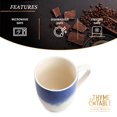 thumbnail image 5 of Thyme & Table Blue Drip Stoneware Coffee Mug, 15 fl oz, 5 of 6