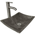 thumbnail image 3 of Lavabo Marmol Ovalin Rectangular Minimalista Moderno 36x28x11 Onyx&Co. Lavabo Pañuelo Rectangular Pequeño, 3 of 7