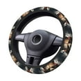 thumbnail image 2 of Naloa Urban Bear With Headphones Elastic Steering Wheel Cover, Auto Steering Wheel Cover – 15 Inch, Fit Suvs,Vans Cars,Trucks, 2 of 6