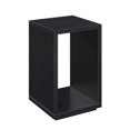 thumbnail image 3 of Home Square Northfield Admiral End Table with Shelf in Black Wood - Set of 2, 3 of 8