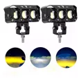 thumbnail image 1 of 2pzs Faros Auxiliares 3 Modos Doble Color Led Para Auto Moto, 1 of 8