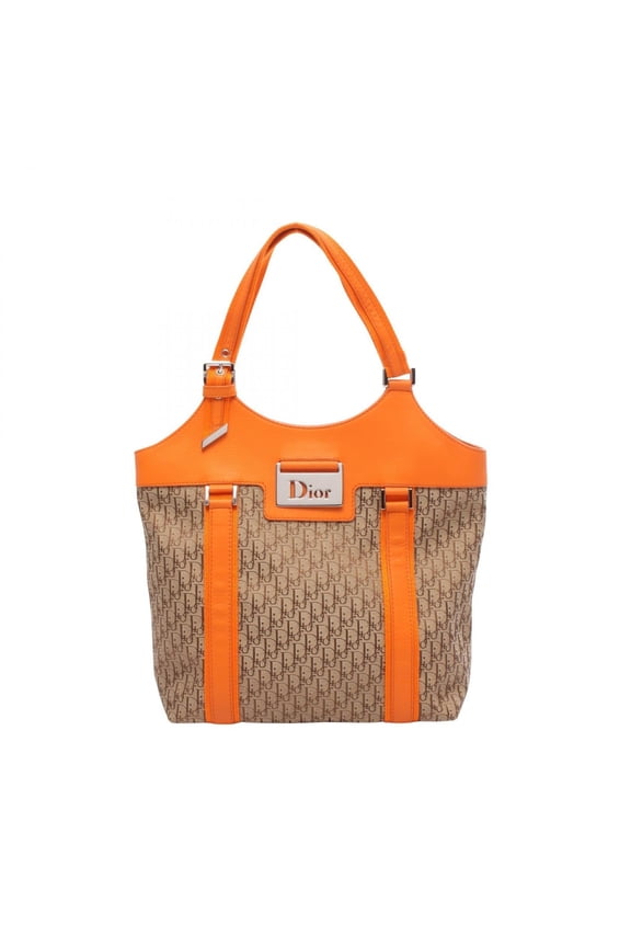 Pre-Owned Christian Dior Dior Street Chic Trotter Tote Bag Handbag Canvas Leather Women's Beige...
