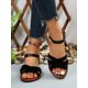 thumbnail image 4 of New opean And American Fashionable Crossed Flannel Women's Shoes, Casual And Versatile Flat Sandals, Suitable For Outdoors And Beach Wear. Summer., 4 of 5