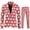 20 Red, variant on Men Suits Slim Fit Night Club Sequins Tuxedo Suits Button Up Notch Lapel Single Breasted Party Blazer Jackets Pants Suits