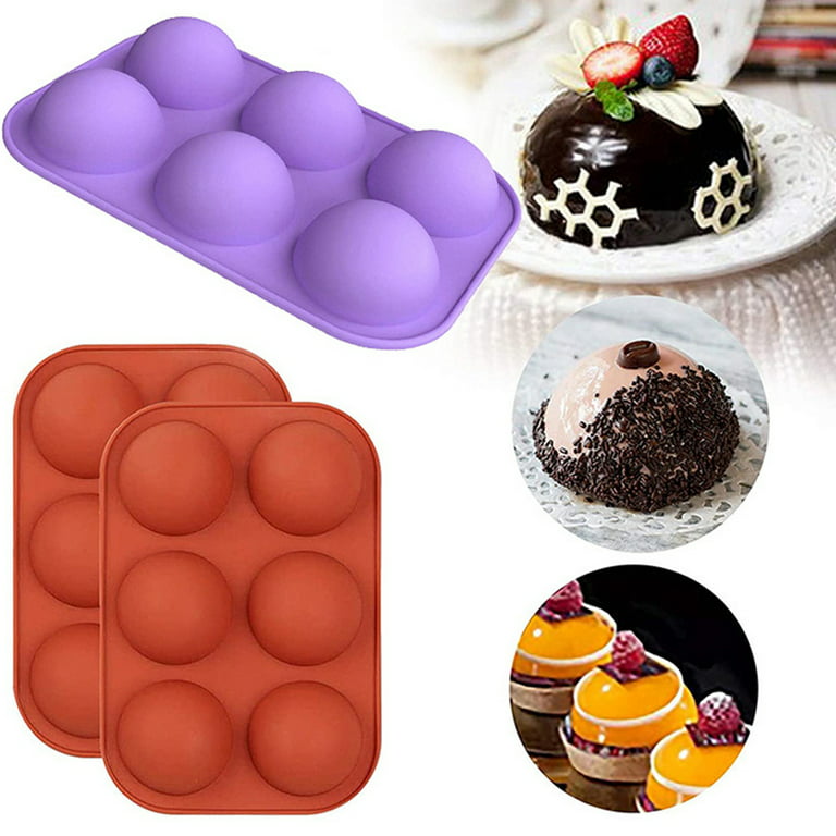 Small Semi Circular Silicone Mold, Half Sphere Silicone, Baking Molds for  Making Chocolate, Cake, Jelly, Dome Mousse 