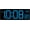 10.2" Blue, variant on LED Digital Wall Clock with Seconds, Electric Clock Plug Auto DST Dimmer LED Large Display 10 Inches (White)