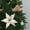 White, variant on JilgTeok Home EssentialChristmas Poinsettia Artificial Glitter Flowers Ornaments Picks for Christmas Tree Wreath Garland Xmas New Year Decoration(L:10.2in)