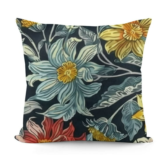 YINGXI  William Morris Throw Pillow Covers Floral Botanical Pillow Cases Art Vintage Decorative Cushion Covers for Sofa Couch 12x12in