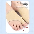 thumbnail image 3 of Tuscom 1Pcs Enhanced Bunion Corrector Foot Protection Cover - Toe Separator Sleeve with Built-In SEBS Cushion Pad for Hallux Valgus Relief, Breathable Ergonomic Bunion Guard for Men Women, 3 of 7
