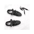 thumbnail image 4 of INSPIRE CHIC Women's 2 Pairs Flat Ribbon Sneaker Canvas Shoelaces Black 90cm/35.4", 4 of 4