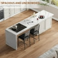 thumbnail image 6 of Roromall Bar Stools Set of 2, Wooden Barstools, Upholstered Bar Chair with Back & Footrest & Thick Cushion, Counter Height Bar Stools for Kitchen Island Apartment, 6 of 7
