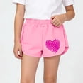 thumbnail image 2 of NAISIBABY Girls Active Shorts Size 8, Elastic Waist Cotton Graphic Kids Casual Workout Terry Shorts (1-12T), 2 of 7