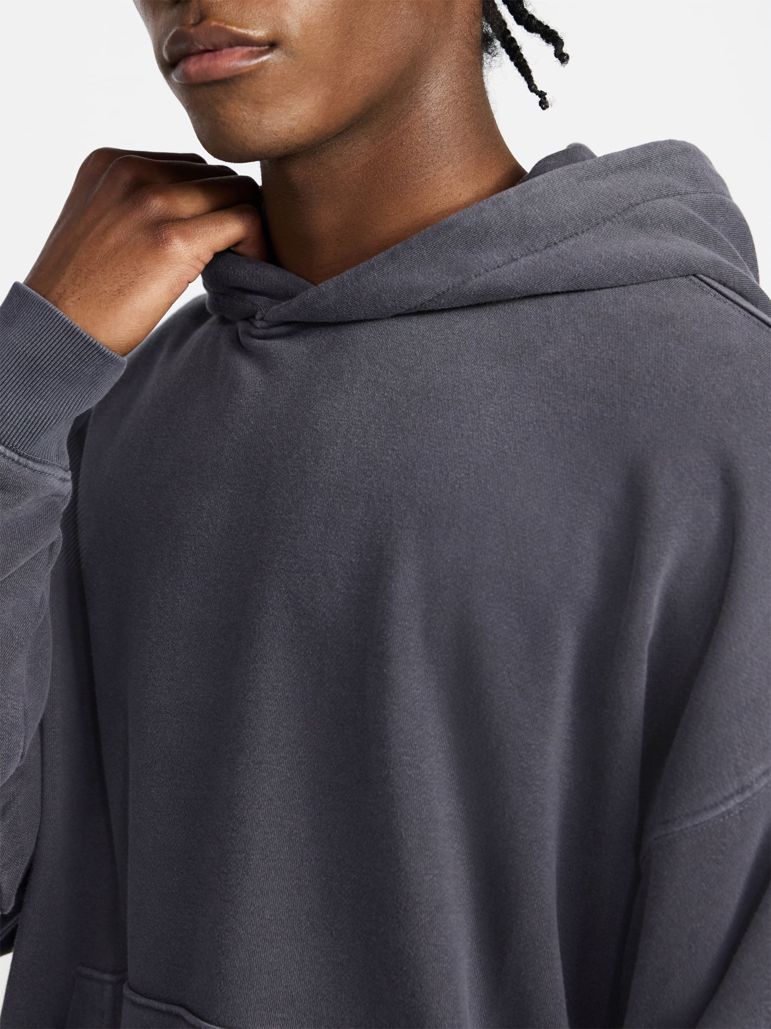 No Boundaries Oversized Hoodie with Long Sleeves, Men's XS-4XLT