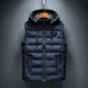 thumbnail image 2 of Chaqueta con capucha nueva sin mangas para primavera y otoño para hombre, chaleco de invierno con capucha cálido a la moda para hombre, chaleco de trabajo ligero de talla grande para hombre, 2 of 4