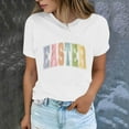 thumbnail image 2 of Maean Women Easter Shirts Funny Graphic Short Sleeve Crewneck Tshirts Ladies Cute Pullover Tops, 2 of 6
