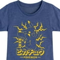 thumbnail image 3 of Pokémon  - Pikachu Lightning - Youth Girls Short Sleeve Graphic T-Shirt, 3 of 5