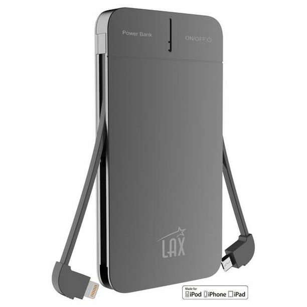 Apple Certified Portable Power Bank with Builtin Lightning & Micro USB