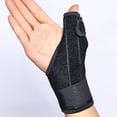 thumbnail image 4 of Vogacara Muñequeras Hombre Elástico Pulgares Soporte Ajustable Exterior Transpirable Protector Fitness Deporte Gimnasio Entrenamiento Baloncesto Salud Derecho Vogacara CE014884-02, 4 of 6