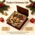 thumbnail image 5 of 2-in-1 Christmas Bells Diamond Painting Box, DIY Gem Art Jewelry Organizer & Sticky Note Holder, Wooden Holiday Desk Decor Gift, 5 of 6