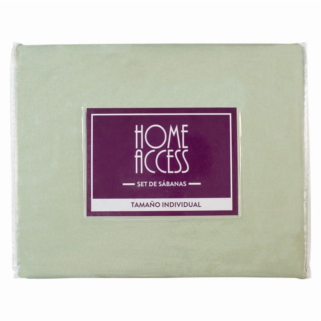 Juego De Sabanas Lisa Individual, Verde, Home Access Pv0125