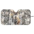 thumbnail image 3 of Xixirimido Deer US Flag Camouflage Print Car Windshield Sun Shade Universal Fit for SUV Truck Sedan Auto Front Window Sunshade Sun Visor Block UV Rays Keep Cool Car Accessories, 3 of 8