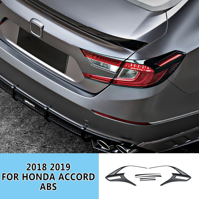 2PCS Chrome Rear Fog Light Tail Lamp Cover Trim For 2018 2019 Honda Accord Sedan