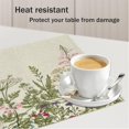 thumbnail image 6 of Wildflower Herbs Plant Placemats Set of 4, 12x18 Inch Seasonal Farmhouse Wildflower Summer Table Mats for Party Kitchen Dining Decoration, 6 of 6