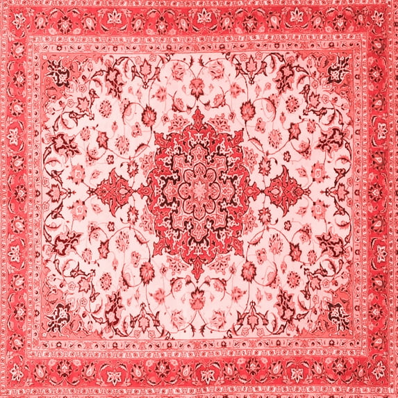 Ahgly Company Indoor Square Persian Red Traditional Area Rugs, 6' Square
