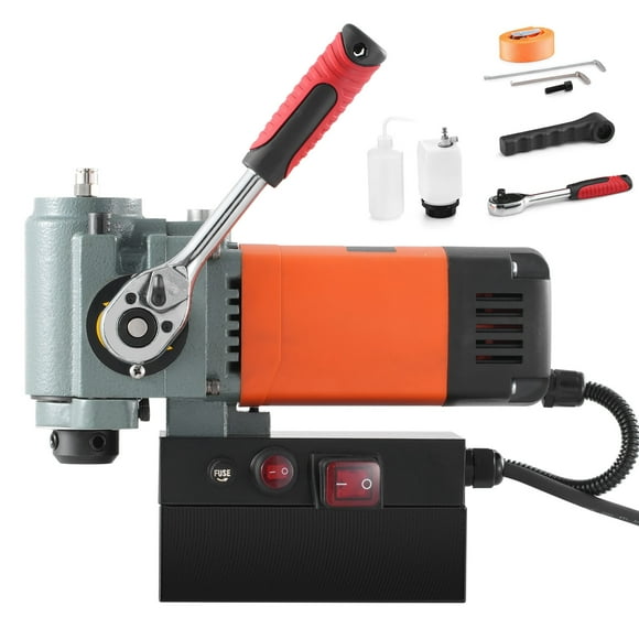 KFFKFF Magnetic Drill Press, 1300W Low Profile Mag Drill, Light Weight Portable Mag Drilling Machine with Cooling Device and Overload Protection