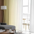 thumbnail image 4 of Yellow Ombre Sheer Curtains 63 Inches Length 2 Panels Set, Window Sheer Curtains for Living Room/Bedroom, Modern Gradient Abstract Art Light Filtering Rod Pocket Curtain 52'' x 63'' x 2, 4 of 7