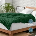 thumbnail image 6 of Bare Home 17 lbs Weighted Blanket for Adults - 60" x 80" - 210tc Twill Cotton, Forest Green, 6 of 10