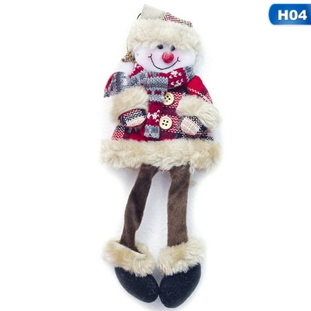 AkoaDa 1 Pcs Santa Claus Snowman Reindeer Doll Christmas Decoration Xmas Tree Hanging Ornaments Pendant Best