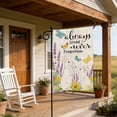 thumbnail image 7 of AZXY Easter Garden Flag 12x18 Inch, Double-Sided Linen Two Bunnies with Lavender Butterfly Print Waterproof Weather-Resistant Yard Flag for Spring Outdoor Garden Decoration, 7 of 7