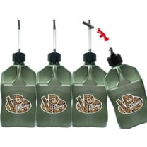 VP Racing Utility Container 5.5 Gallon - 4 Pack With 4 Deluxe Hoses and a Get Bent Hose Bender Camo, 4 Pack