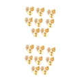 thumbnail image 1 of bedienty 100 Sets Ear Stud Tray Making Findings Earrings Stoppers Bottom Craft Hypoallergenic Earring Accessory Adults Using Gold Color/ 12mm 2Set, 1 of 6
