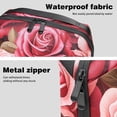 thumbnail image 4 of Rose Waterproof Oxford Cloth Charger Case with Storage Pouch, Cord Organizer, Phone Cable Organizer, and Charger Storage Organizer - 5.9x9.44x3.14 in., 4 of 6