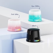 Portable Magnetic Mini Bluetooth Speaker for Phone Stand & Kitche, Refrigerator, Anything Magnet, Gifts Cyan-White