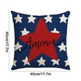 thumbnail image 3 of 4Th of July Djunllk Decorative Pillow Covers - Independence Day Patriotic Stars Stripes Flag Print Throw Pillow Covers, Home Decor Pillow Cases for Memorial Day Veteran's Day, 3 of 6