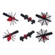 thumbnail image 1 of 6 piezas de pinzas para el pelo de Halloween, s de disfraz, horquillas con forma , joyería Rojo Yuyangstore pinzas para el cabello de halloween, 1 of 8