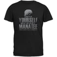 thumbnail image 1 of Always Be Yourself Manatee Black Adult T-Shirt, 1 of 1