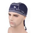 thumbnail image 5 of Unisex Cotton Beanie & Bandana Headwear - Moisture Wicking Skull Cap & Biker Head Wrap for Men & Women, Quick-Drying Sun Protection for Sports, Motorcycle, Outdoor, 5 of 6