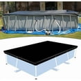 thumbnail image 4 of Elainilye Pool Protector, 102x67 Inch Black Rectangular Cover, Waterproof Outdoor Dust Barrier for All Seasons, As Shown, 4 of 4