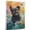 Affenpinscher, variant on Barbet Vintage Dog Swimming Canvas – Artistic Sports, Barbet Dog with Swimming Stretched Canvas Size 8x12 Wall Print for Bedroom, Living Room, Office