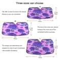 thumbnail image 5 of ALAZA Rose Flower Purple Windshield Sun Shade Car Foldable Sun Visor Block UV Rays Protector 55"x27.6", 5 of 8