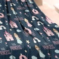 thumbnail image 3 of Dark Blue Little Princess Pattern Blanket,Comfortable Soft Lamb Wool Throw Blanket,All Season,Warm Lightweight Blankets for Sofa Bed Couch Living Room Chair,30"x40", 3 of 4