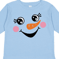 thumbnail image 4 of Inktastic Cute Snowman Girl Face Girls Long Sleeve Toddler T-Shirt, 4 of 5