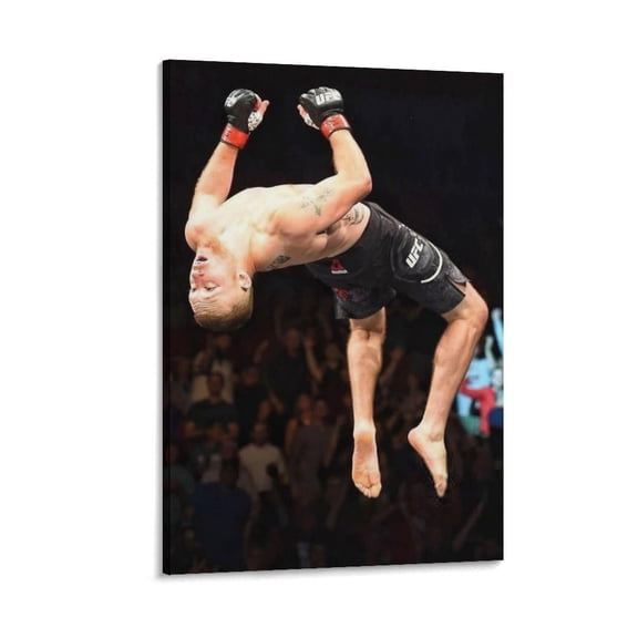 Justin Gaethje Canvas Poster Wall Art Poster Scroll Canvas Painting Picture Living Room Decor Home 12x18inch(30x45cm)